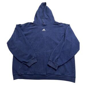 Adidas Logo Hoodie in Blue White